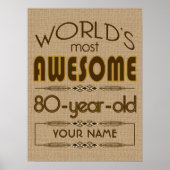 80e verjaardag van de viering van de aarde Best Fa Poster (Voorkant)