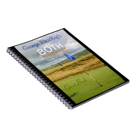 80e verjaardag van de viering van het Golfgastboek Notitieboek (Rechterzijde)