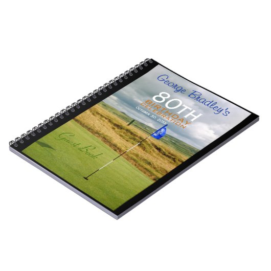 80e verjaardag van de viering van het Golfgastboek Notitieboek (Linkerzijde)