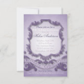 80e verjaardag van de viering van  Lijst Uitnodigi Kaart (Achterkant)