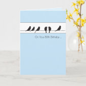 80e verjaardag van de vogelpest kaart (Gele Bloem)