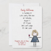 80e verjaardag van het meisje van de geboorte in S Kaart (Voorkant)