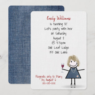 80e verjaardag van het meisje van de geboorte in S Kaart