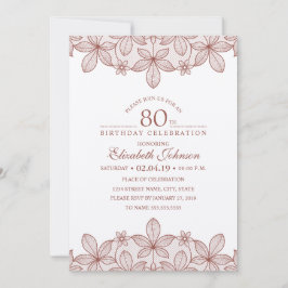 80e verjaardag van het roestvrijdagblad Rustic Lac Kaart