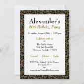 80e verjaardag van het thema van de feestdag - Gol Kaart (Voorkant)