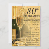 80e verjaardag van uitnodigingen