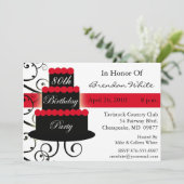 80e verjaardag van uitnodigingen (Staand voorkant)