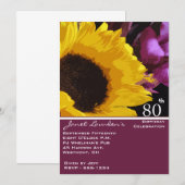 80e verjaardag van uitnodigingen (Voorkant / Achterkant)