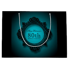 80e verjaardag viering gepersonaliseerde geschenkt groot cadeauzakje