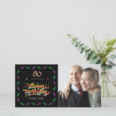 80e verjaardag voor iemand Fabulous Custom Photo (Staand voorkant)