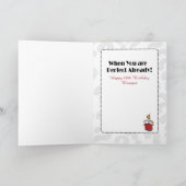 80e verjaardag Vrouw Lief Classy Rood Zwart Sassy Kaart (Binnen)