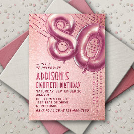 80e verjaardag vrouwen Roos Kaart