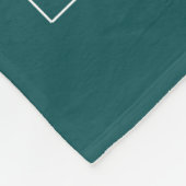 80e verjaardag werelden Best Fabulous Dark Green Fleece Deken (Hoek)