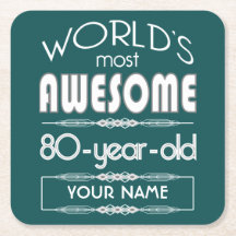 80e verjaardag werelden Best Fabulous Dark Green