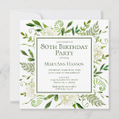 80e verjaardag Witte brandkranen Kaart (Voorkant)