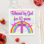 80E VERJAARDAG ZEGENINGEN PAPIEREN FEESTSERVETTEN SERVET (Insitu)