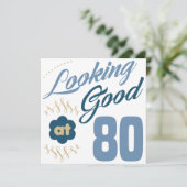 80e verjaardag Ziet er goed uit Kaart (Staand voorkant)