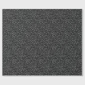 80e verjaardag zwart/wit nummerpatroon (S) Cadeaupapier (Vlak)