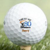 80e verjaardagscadeau voor de buurman - Blijf swin Golfballen