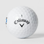 80e verjaardagscadeau voor de buurman - Blijf swin Golfballen (Logo)