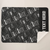 80e verjaardagsfeestje speciaal gepersonaliseerd m sherpa deken (Voorkant (horizontaal))