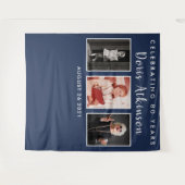 80e verjaardagsfotocollage backdrop banner wandkleed (Voorkant (horizontaal))