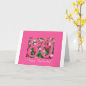 80e verjaardagsgroet kaart (Gele Bloem)