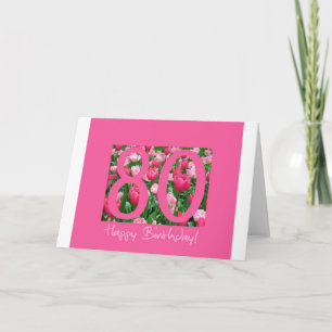 80e verjaardagsgroet kaart