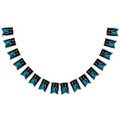 80e verjaardagskaarsen met oogballen vlaggetjes (Alle)