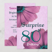 80e verrassingsdag roze dagen E003 Kaart (Voorkant / Achterkant)