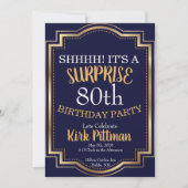 80e verrassingspartij kaart (Voorkant)