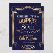 80e verrassingspartij kaart (Voorkant / Achterkant)