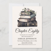 80e |  Victoriaans Boek Verjaardag Kaart (Voorkant)