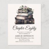 80e |  Victoriaans Boek Verjaardagsuitnodiging (Voorkant)