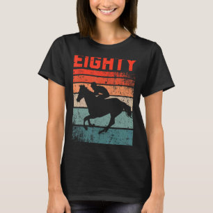 80e vogelpest Rider Fan 80 jaar oud Man Wom T-shirt