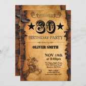 80e Westerne uitnodiging ter gelegenheid van de ge (Voorkant / Achterkant)