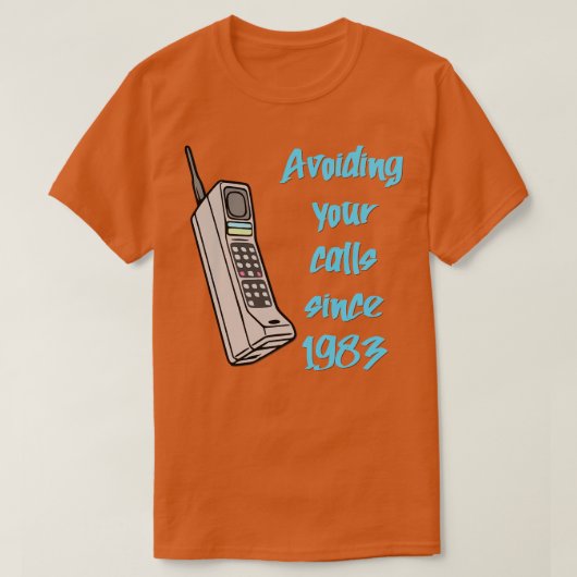 80s90s Mobiele Mobiele Telefoon T-shirt (Design voorkant)