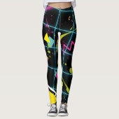 80's 1980's Retro Grunge Mode Design Leggings