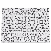 '80's '90-inch zwarte & witte retroflectuur'-patro groot cadeauzakje (Voorkant)