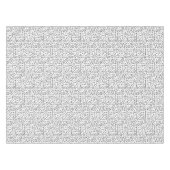 '80's '90-inch zwarte & witte retroflectuur'-patro tafelkleed (Voorkant (Horizontaal))