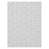 '80's '90-inch zwarte & witte retroflectuur'-patro tafelkleed (Voorkant)