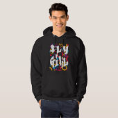 80s 90s BGirl For Women Men Kid Hoodie (Voorkant volledig)
