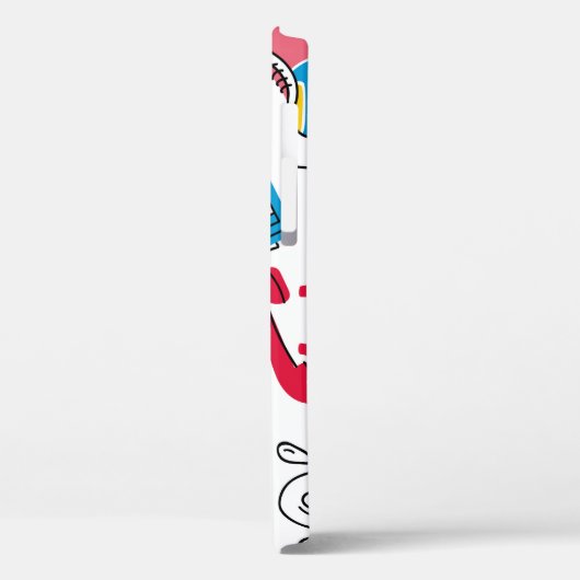  80's 90's Doodle collectie. Case-Mate iPhone Case (Achterkant / Links)