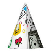  80's 90's Doodle collectie. Feesthoedjes (Achterkant)