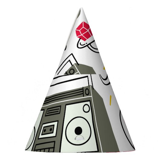  80's 90's Doodle collectie. Feesthoedjes (Links)