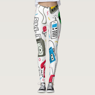 80's 90's Doodle collectie. Leggings