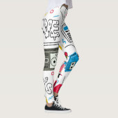  80's 90's Doodle collectie. Leggings (Rechts)