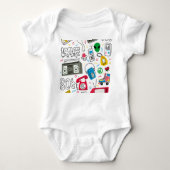  80's 90's Doodle collectie. Romper (Voorkant)