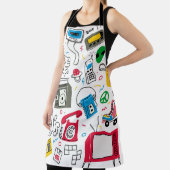  80's 90's Doodle collectie. Schort (Insitu)