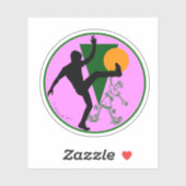 80s-90s Fido Dido ronde sticker -logo Aweye (Vel)